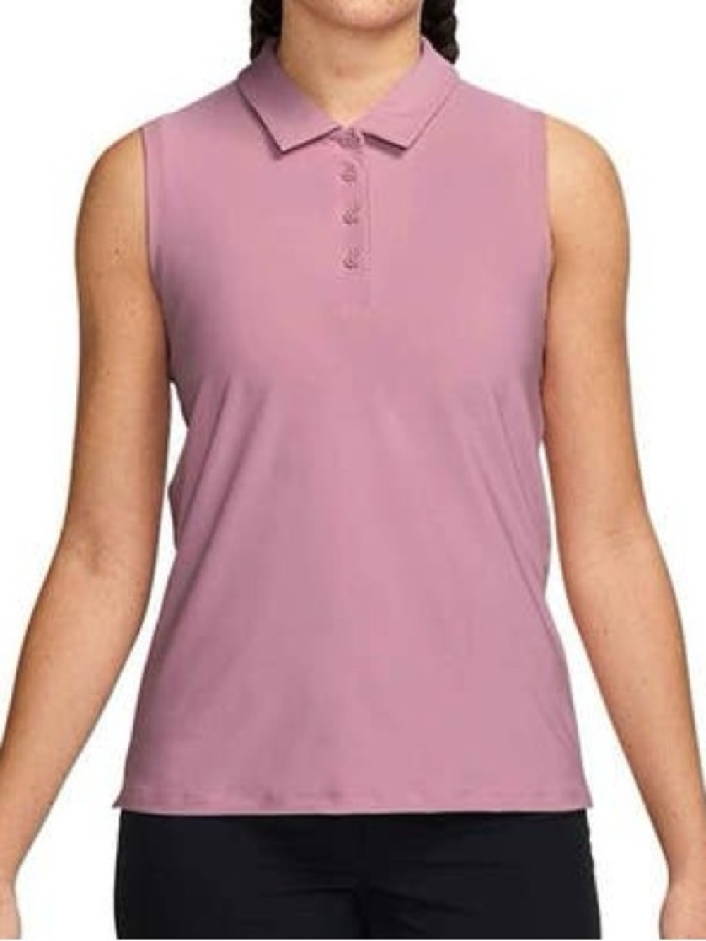 Nike Victory Polo Shirt Women's XL Pink Foam Dri-Fit Racerback Golf